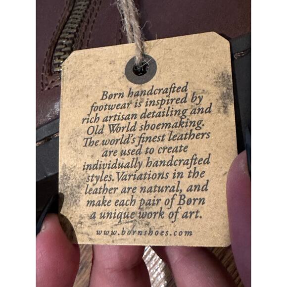 Born Women’s Tricia Handcrafted Leather Ankle Boots – Brown – Size 6M – NWOB - Picture 12 of 12